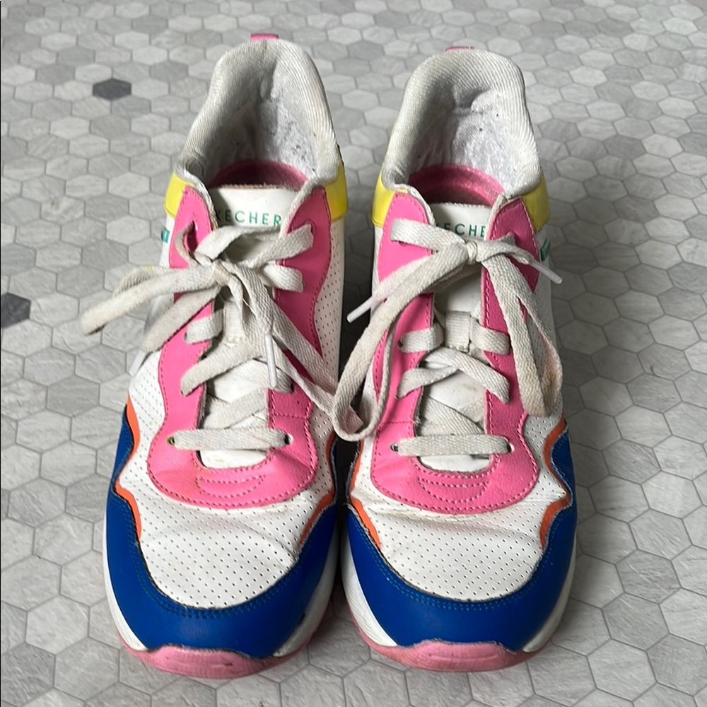 Skechers Pink and Blue Athletic Shoes